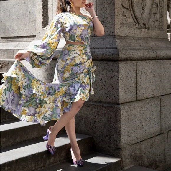 Bronx and Banco | Dresses | Asymmetrical Tropics Maxi Dress In Lavender Multicolor From Bronx And Banco | Poshmark Bronx and Banco | Dresses | Asymmetrical Tropics Maxi Dress In Lavender Multicolor From Bronx And Banco | Poshmark